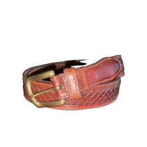 Argentina‎ Genuine Leather 7408 Basket Weave Men’s Belt Size 42